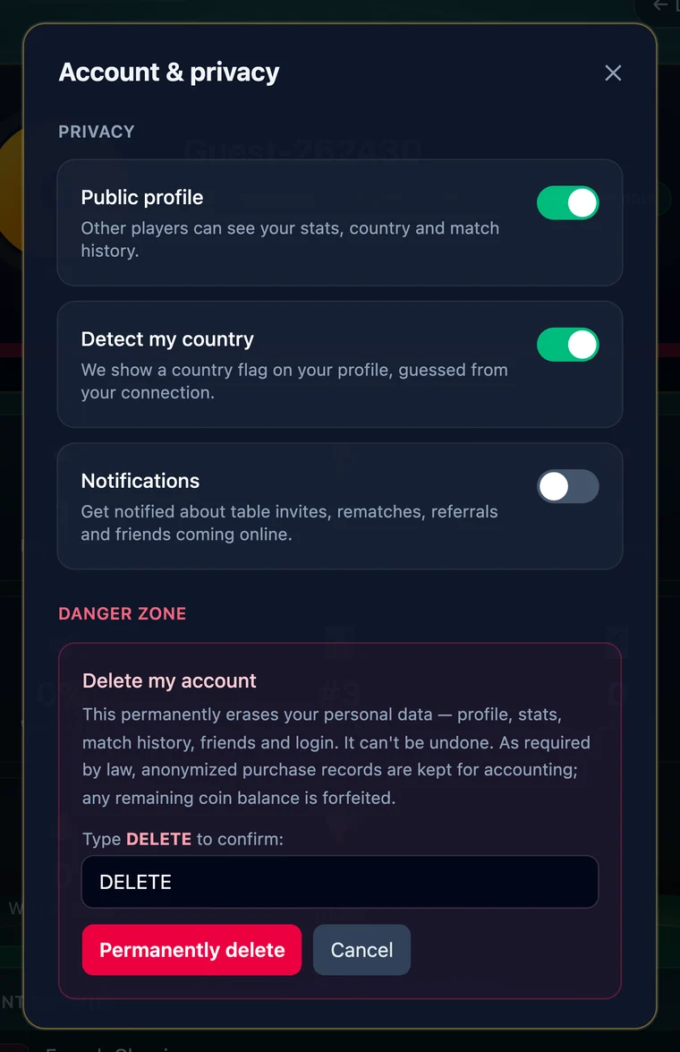 Type DELETE, then tap “Permanently delete”.